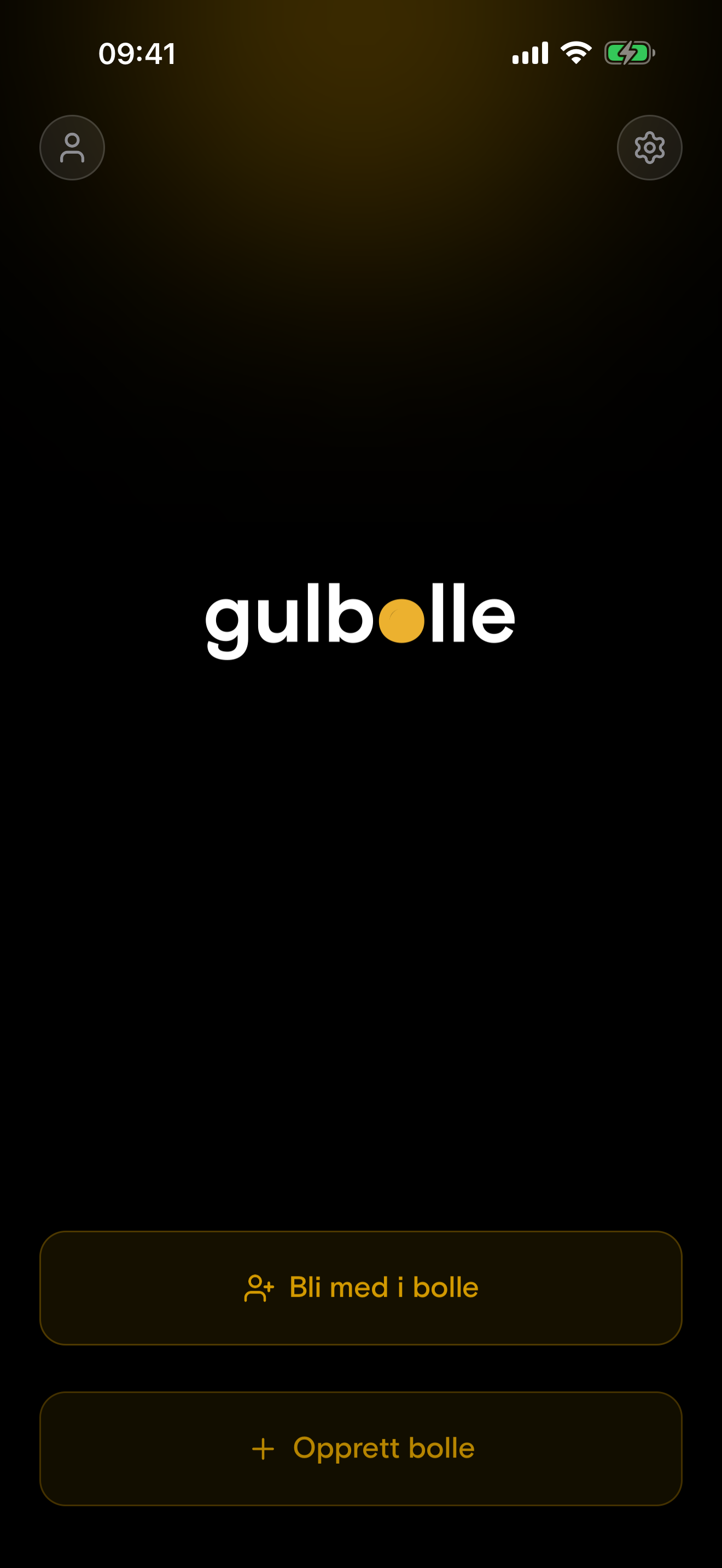 Hjemskjerm i Gul Bolle